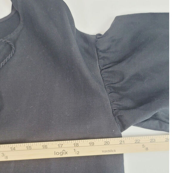 Ulla Johnson Marcelle Linen Blend Dress in Jet, sz 4 - Picture 11 of 16